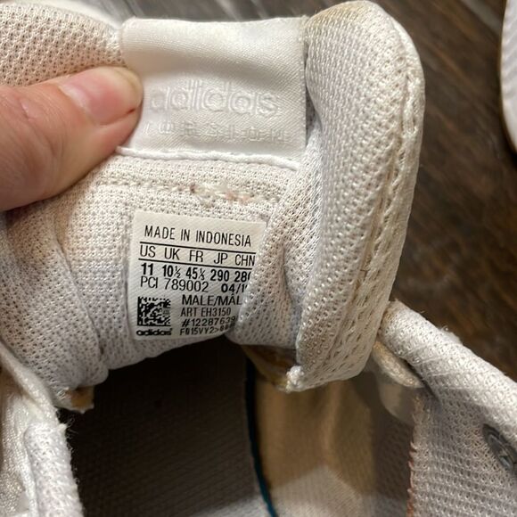 👟 Men’s White Adidas ZX Flux - Size 11 - Great Used Condition - Picture 6 of 7